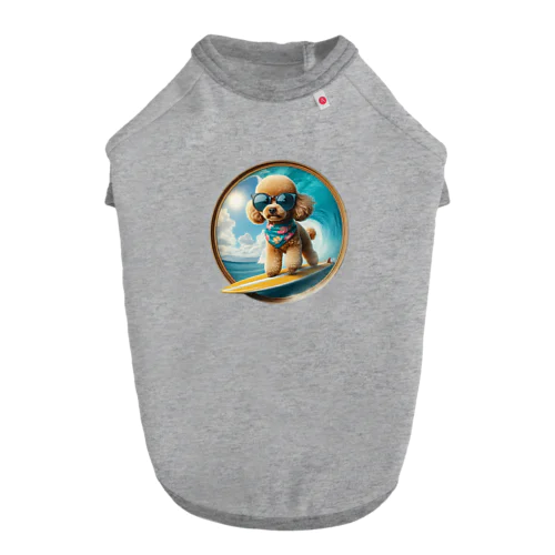 波乗りトイプードル Dog T-shirt