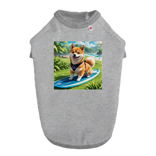 いつか波に乗りたい柴犬 ドッグTシャツ