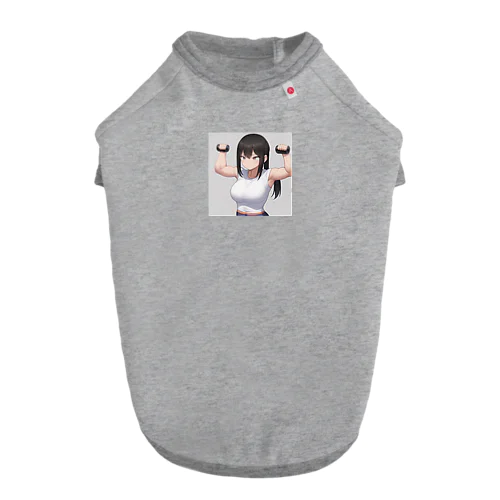 筋トレ女子 Dog T-shirt