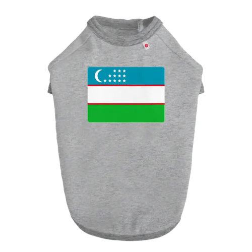 ウズベキスタンの国旗 ドッグTシャツ