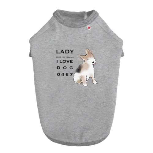 Lady Wire fox terrier ドッグTシャツ