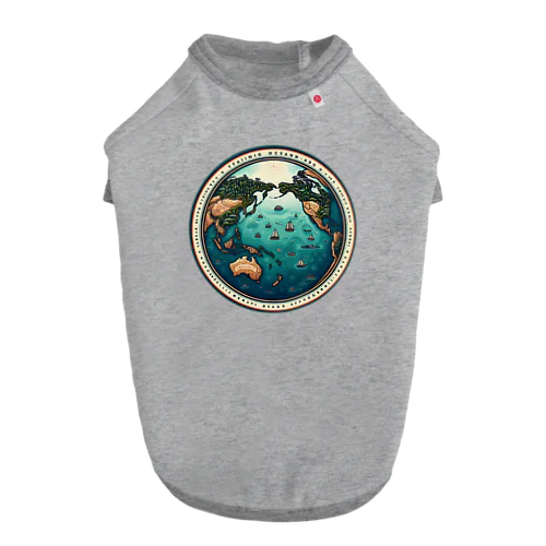 海の地球 Dog T-shirt