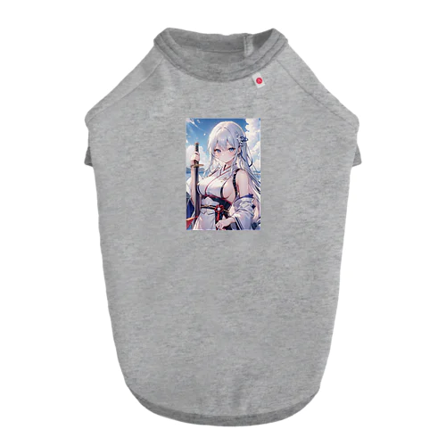 日本刀をもった美少女 Dog T-shirt