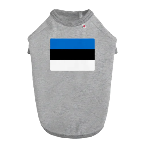エストニアの国旗 ドッグTシャツ