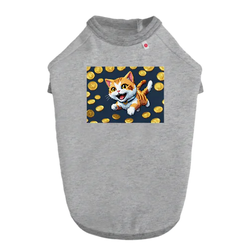 猫に小判 Dog T-shirt