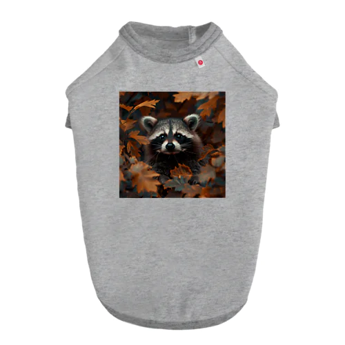 Raccoon Cool Planet ドッグTシャツ