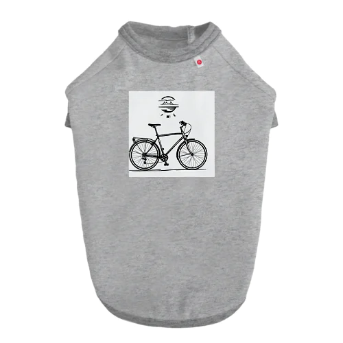 自転車ロゴ ドッグTシャツ