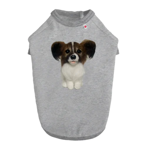 羊毛フェルト　パピヨン Dog T-shirt