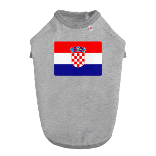 クロアチアの国旗 Dog T-shirt