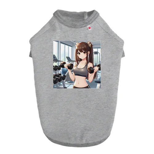 筋トレ女子 ドッグTシャツ