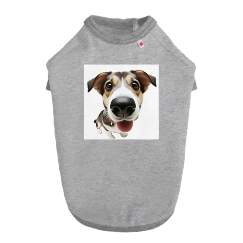 魚眼レンズにうつる、かわいいわんこ Dog T-shirt