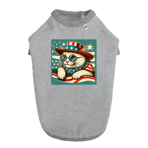 アメリカ横断ウルトラクイズ猫 ドッグTシャツ