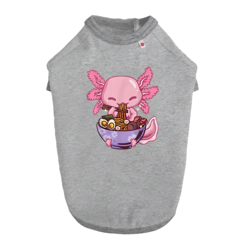 アホロートルラーメンアニメかわいい食べる女の子ティーンズ Dog T-shirt