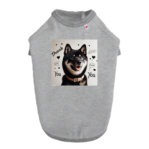 柴犬とありがとう ドッグTシャツ