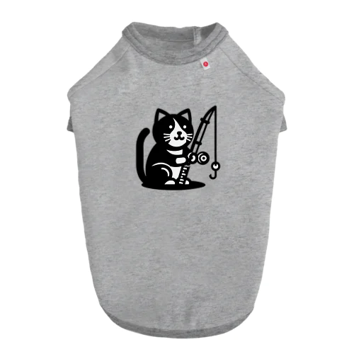 釣り猫 ドッグTシャツ