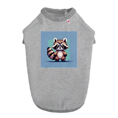 ドット絵アライグマちゃんTシャツサイズ ドッグTシャツ