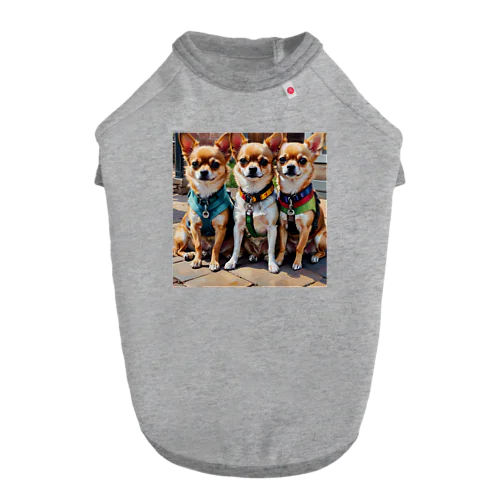 かわいさ満点おさんぽチワワ兄弟 Dog T-shirt