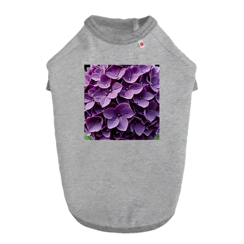 魅惑の紫陽花 ドッグTシャツ
