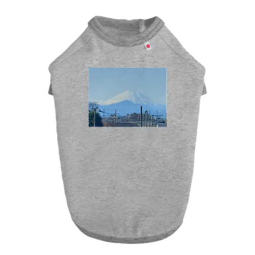 元日の富士山 ドッグTシャツ