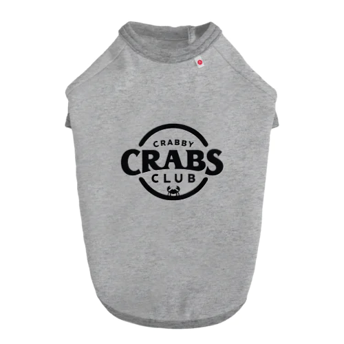 CRABBY CRABS CLUB シンプルロゴ Dog T-shirt