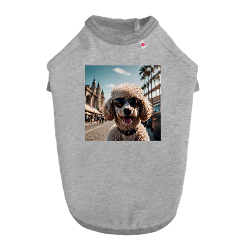 プードルサングラス Dog T-shirt