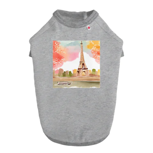 paris spring ドッグTシャツ