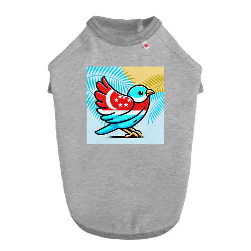 煌めくトロピカルバード🐦️ ドッグTシャツ