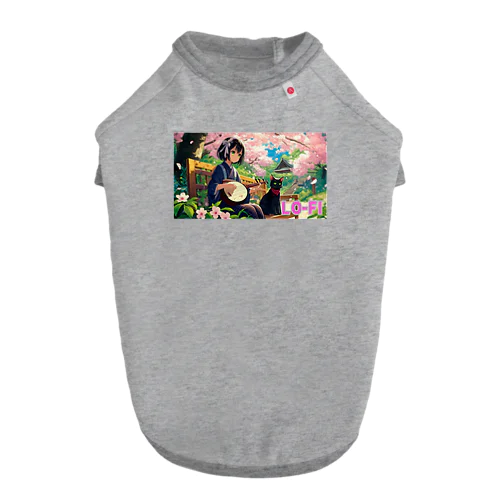 時空の旅猫アルトとミアと桜の庭園 Dog T-shirt