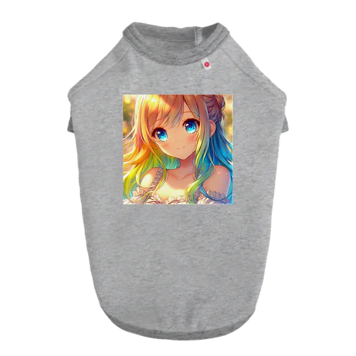 優しく微笑む少女💞 ドッグTシャツ