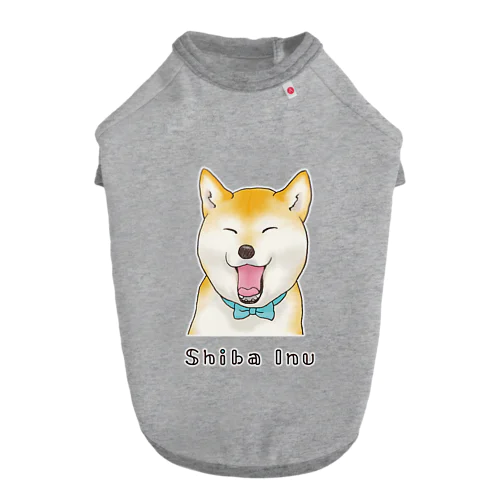 笑顔のもちもち柴犬（英字版） ドッグTシャツ