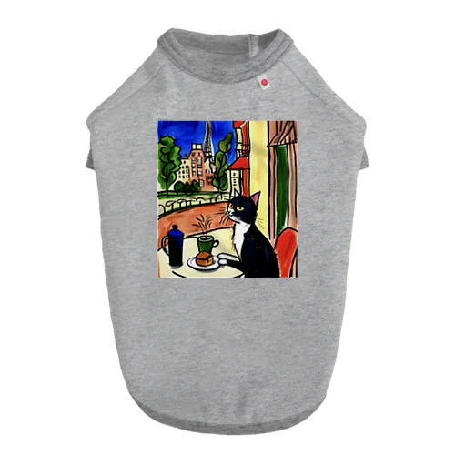 Cat in Paris . ドッグTシャツ