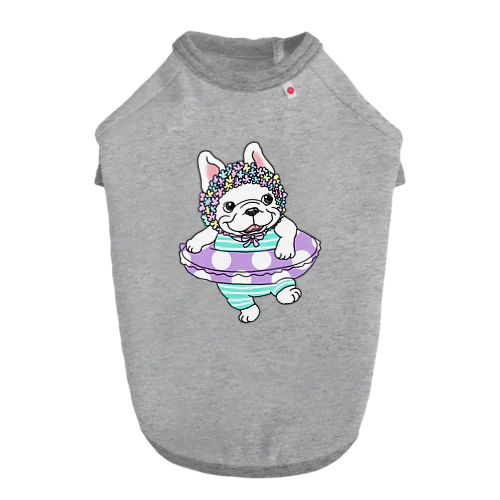 わーい、夏だよー！のフレブルちゃん。 Dog T-shirt