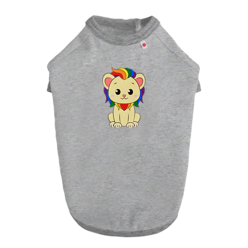 6色たてがみらいおん Dog T-shirt