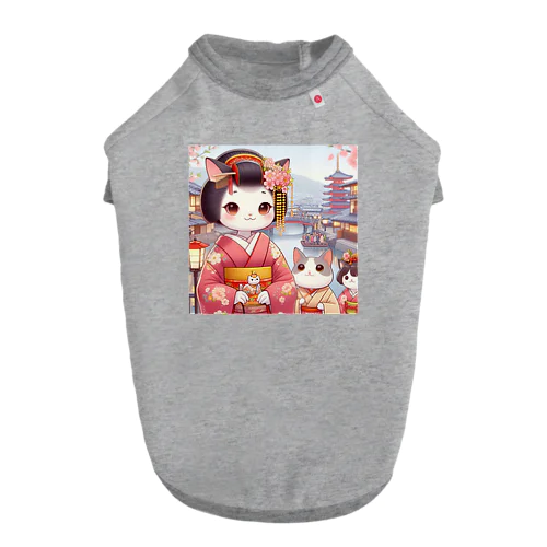 舞妓ネコおにゃん Dog T-shirt