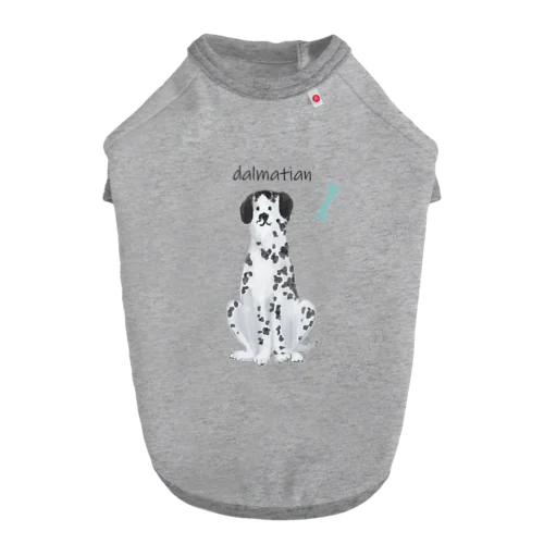 白黒のブチがチャームポイントなダルメシアン Dog T-shirt