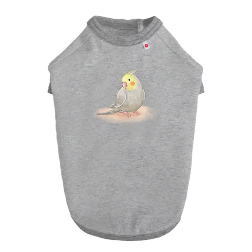 オカメインコ　シナモン【まめるりはことり】 ドッグTシャツ