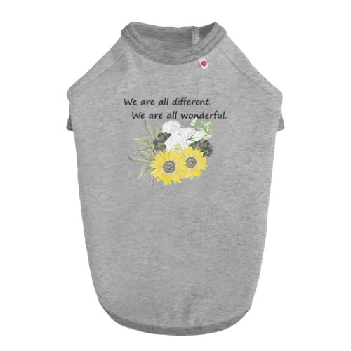 花を wonderful ver. Dog T-shirt