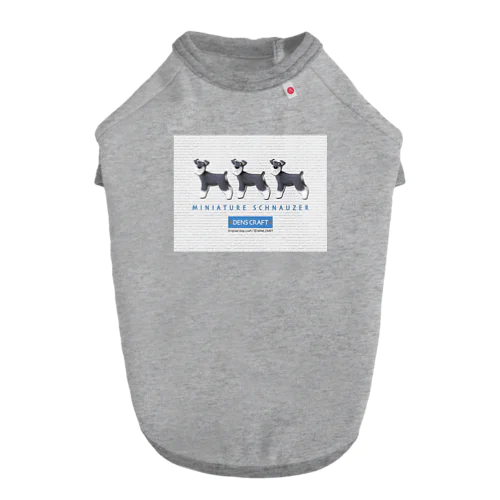 DENS_立ちシュナ×3_SPアオ Dog T-shirt