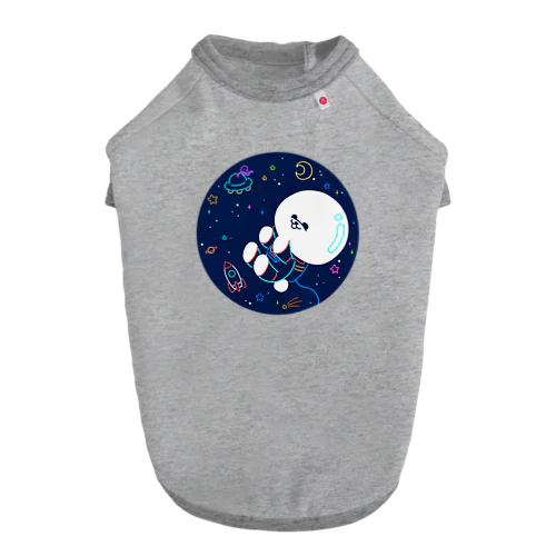 宇宙遊泳ビション ドッグTシャツ