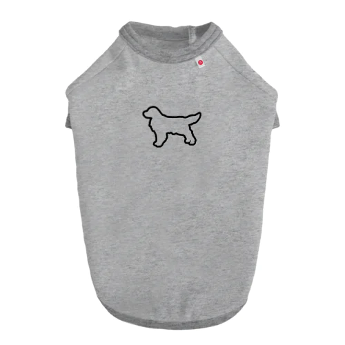 ゴールデンレトリバーのシンプルシルエット Dog T-shirt