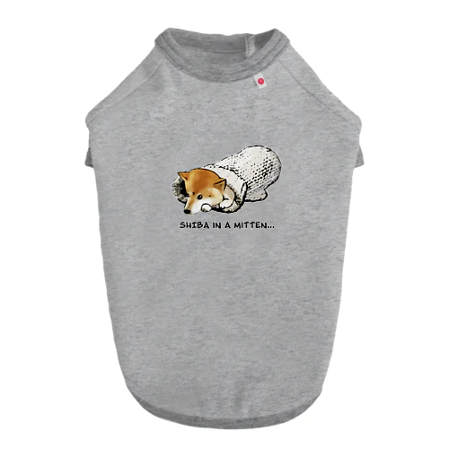 ミトンに入った柴犬 ドッグTシャツ