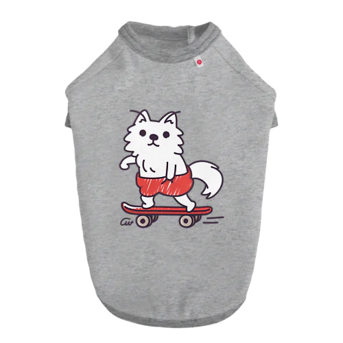 赤ぱんポメラのスケボー Dog T-shirt