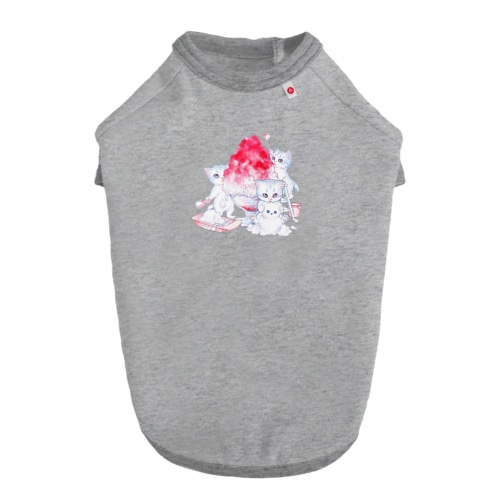 かき氷大好き Dog T-shirt