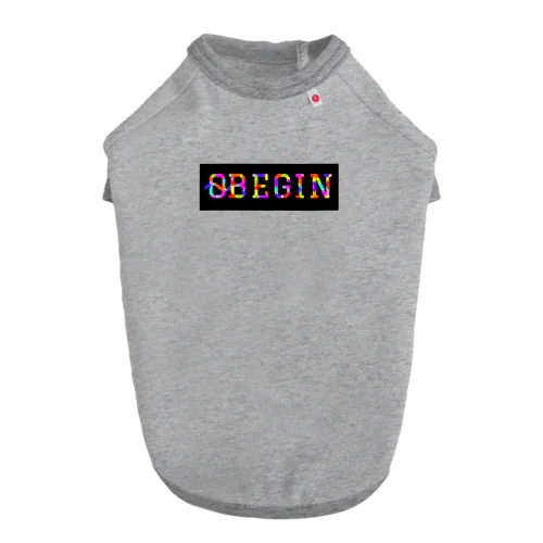 0~BEGINロゴデザイン ドッグTシャツ