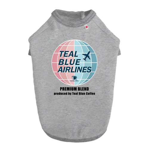 TEAL BLUE AIRLINES Dog T-shirt