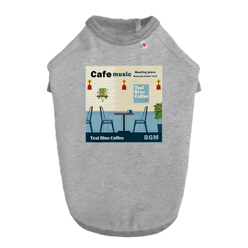 Cafe music - Meeting place - ドッグTシャツ