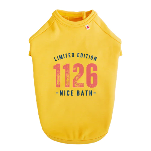 NICE BATH（前面） ドッグTシャツ