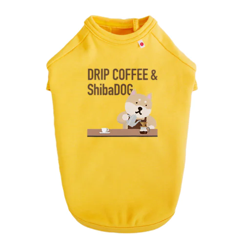 DRIP COFFEE & ShibaDOG Dog T-shirt