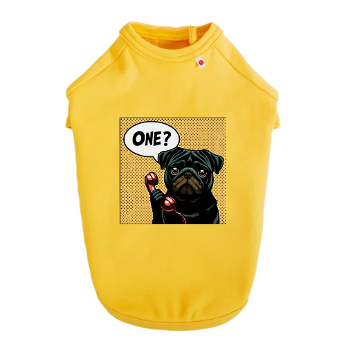ONE? Pug series ドッグTシャツ