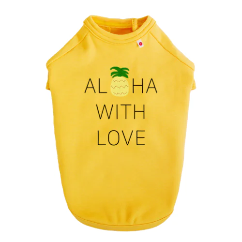 ALOHA WITH LOVE ドッグTシャツ